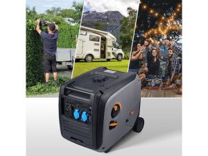 Groupe électrogène à essence 3500 W / 2x 230 V avec trolley BIG-265 Revolt