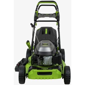 Tondeuse à gazon thermique 6,5 CV 196Cm3 Moteur 4 T Bac 65L Grandes surfaces VITO