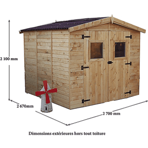Foresta ED 2424.01 abri de jardin Abri en bois