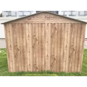 Abri de jardin en métal imitation bois 4,78m² – DURAMAX