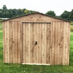 Abri de jardin en métal imitation bois 4,78m² – DURAMAX