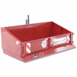 Benne agricole pour tracteur GeoTech PRO TB120 basculante en métal – lame de raclage