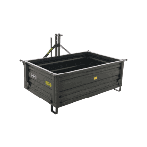 Benne pour tracteur Blackstone B-TB 140 – Basculable – 3 ridelles ouvrables