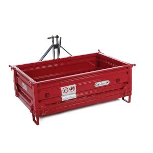 Benne 3 points pour tracteur GeoTech TRP 160 – Basculante – 3 ridelles ouvrables