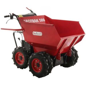 Brouette à moteur GeoTechPro GEOTRAK 500 – benne dumper 500 kg – 6 roues motrices
