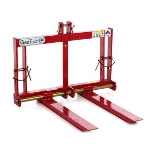 GeoTech D300 – Fourche à palettes pour tracteur – Portepalette postérieure – Capacité de charge 300 Kg