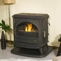 Poêle à bois 8kW Peint Anthracite PETIT CARVIN – GODIN