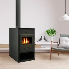 Poêle à bois BELLEZA ATLANT CM avec chauffe-plat 15kW