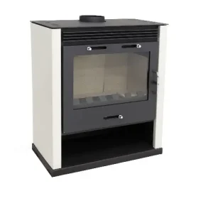 Poêle à bois BELLEZA RUBIN Ivoire 13kW (max 21 kW)