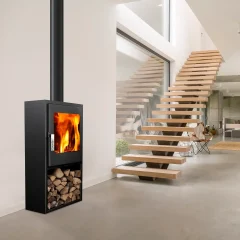 Poêle à bois étanche SUPRA Jacco sur bûcher 5 kW