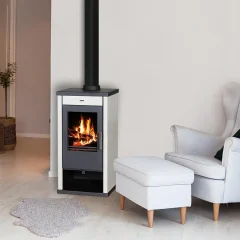 Poêle à Bois BELLEZA VANESSA LUX IVOIRE 12KW