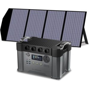 ALLPOWERS S2000 Pro Station d’alimentation portable 2400W avec panneau solaire pliable de 140W, générateur solaire