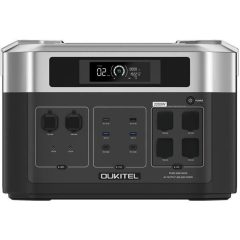 Centrale Électrique Portable OUKITEL BP2000, Générateur Solaire avec Batterie LiFePO4 2048Wh/640000mAh, Sortie AC 2200W