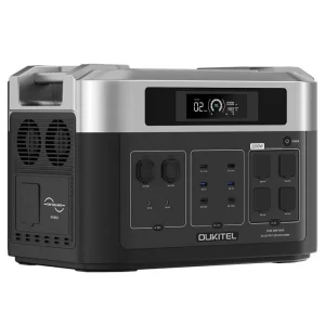 Centrale Électrique Portable OUKITEL BP2000, Générateur Solaire avec Batterie LiFePO4 2048Wh/640000mAh, Sortie AC 2200W