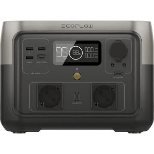 Générateur electrique portable RIVER 2 MAX, 512 Wh , 2 sortie CA – 500 W au total (surtension 1000 W)
