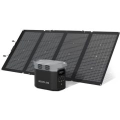 Générateur Solaire EF EcoFlow DELTA 2 et panneau solaire 220 W, capacité de 1-3 kWh, batterie LFP, charge rapide