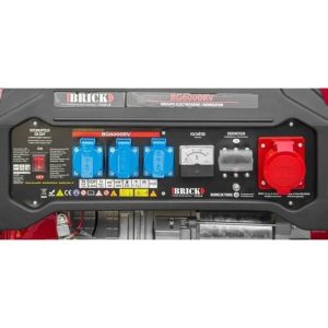 Groupe électrogène Essence – BRICK BG6000RV – Générateur max 6000W – Réservoir 25L – Autonomie 8h – 3 prises 220V