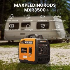 Groupe électrogène Inverter essence 3000W / 3500W Générateur Inverter Portable Compact prises USB et 230V Avec notice en Français