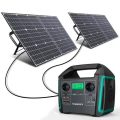 SWAREY Générateur Solaire Portable 1000W(1500W Pic) avec Panneau solaire 200W Haute Puissance Generateur Electrogène 220V