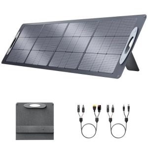 VDL Panneaux Solaires Pliables 200W, Cellule Solaire Monocristalline, 20V Générateur Solaire avec Multi-contact 4