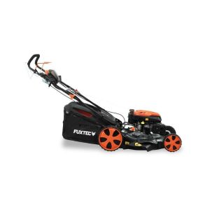 Tondeuse thermique autotractée démarrage électrique vitesse réglable 196cm3 53cm – FUXTEC FX-RM5396esPRO – 6CV 70L