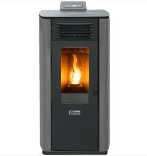 Poêle à pellets Fiorina 74 avec 8,24 kW gris - QLIMA