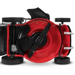 Tondeuse à gazon essence GREENCUT GLM770XE – 150cc 4cv – Démarrage électrique 4 temps automotrice – Lame acier double tranchant 460mm 18 – Hauteur de coupe réglable – Panier d’une capacité de 55L