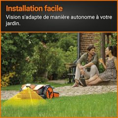 WORX – LANDROID Vision – 600 m² – WR206E.1 – Robot Tondeuse connecté sans Fil périphérique