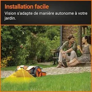 WORX – LANDROID Vision – 600 m² – WR206E.1 – Robot Tondeuse connecté sans Fil périphérique