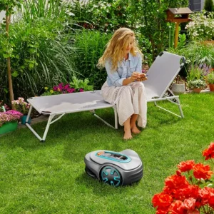 Robot tondeuse connecté GARDENA Sileno minimo – 250m² – 15201-26 Bluetooth