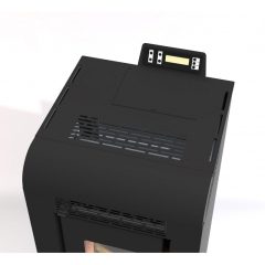 Pack poêle à granulés Vulcano SMS + Kit d’installation sortie arrière 12 kw