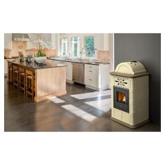 Poêle à granules en céramique – EVA CALOR Rosy 12.5 kW