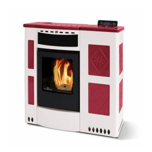 Poêle à granules extra-plat céramique – ORIGINE PHEBO Iris 11.5 kW