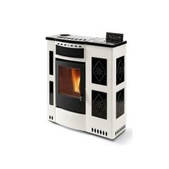 Poêle à granules extra-plat céramique – ORIGINE PHEBO Iris 11.5 kW