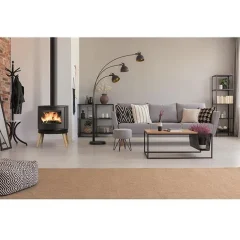 Poêle à bois fonte 10kw noir – kyo