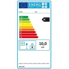 Poêle à bois fonte 10kw noir – kyo