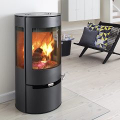 Poêle à bois en acier Aduro 9 avec tiroir 6kW 140m²