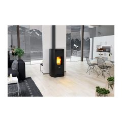 Poêle à granulés étanche (sortie dessus concentrique) – MEO 6 kw FOCO