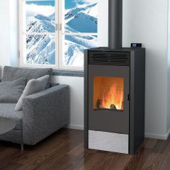 Poêle mixte bois et granulés BiWood 11 kw Bronpi