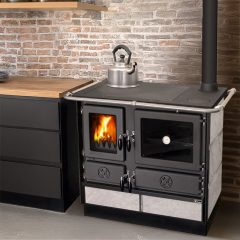 Cuisinière à bois bouilleur Thermo Magnum pierre ollaire 14,3 kw