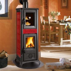 Poêle à bois avec four Gemma Forno 5.0 Ceramica 7,3 kw La Nordica