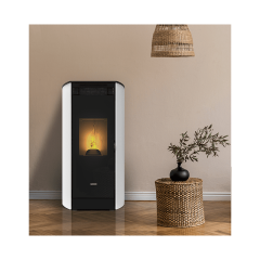 Poêle à granulés étanche (sortie dessus concentrique) – MEO 8 kw
