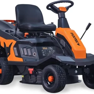 Tracteur à gazon FUXTEC FX-RMR66, 6HP, largeur de coupe 66 cm, sac d’accrochage de 150 l, hauteur de coupe réglable