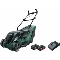 BOSCH Tondeuse A Gazon Sans Fil – Universalrotak 36-560 – Largeur De Coupe 38 Cm – Avec 2 Batteries 36 V