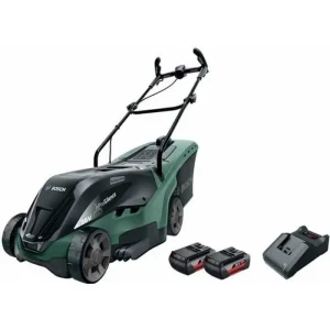 BOSCH Tondeuse A Gazon Sans Fil – Universalrotak 36-560 – Largeur De Coupe 38 Cm – Avec 2 Batteries 36 V