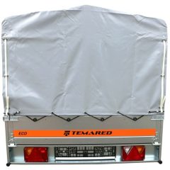 Grande remorque basculante 263X125X110 cm + bâche haute