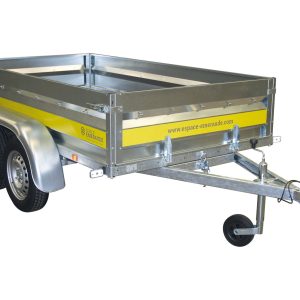 Remorque double essieu Espace Emeraude EM252 L.2,50m 500kg