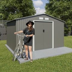 Abri de jardin acier 9,05 m2 Trigano + kit d’ancrage