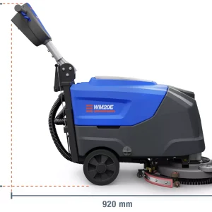 Autolaveuse WM20E avec batterie, 20 l réservoir d’eau fraîche, diamètre des brosses 390 mm, wipeket