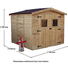 Foresta ED 2424.01 abri de jardin Abri en bois